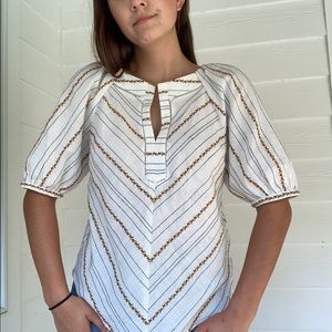 Floral top from Anthropologie